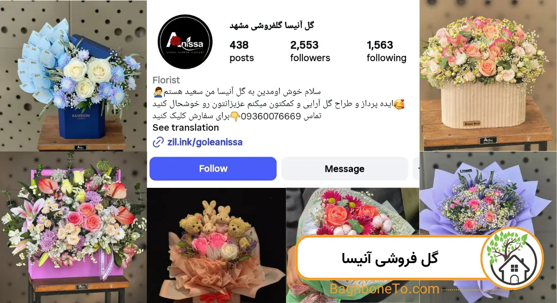 - گل فروشی آنیسا