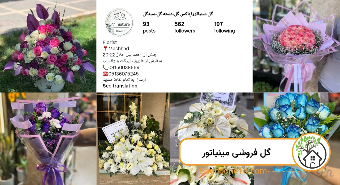 - گل فروشی مینیاتور